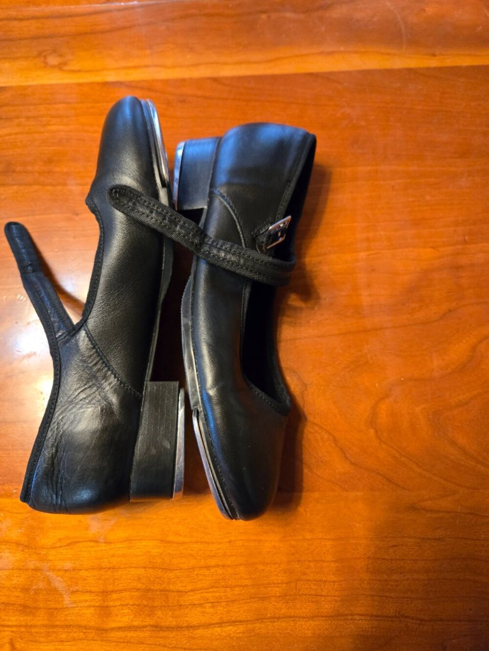 Capezio Black Mary Jane Tap Shoe with Buckle Strap - Picture 3 of 5